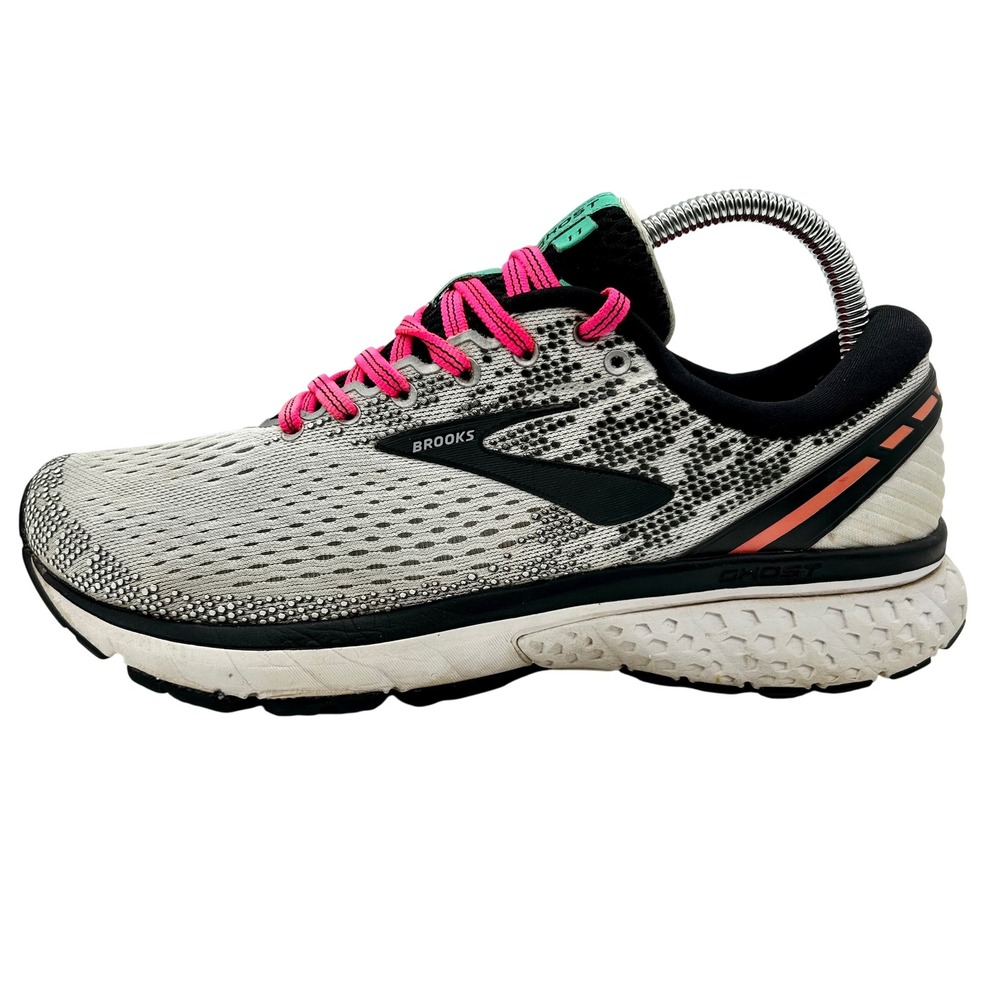 LEFT SHOE ONLY Brooks‎ Ghost 11 Women's Sz 9.5 Gray Pink Teal Sneakers SN 172069